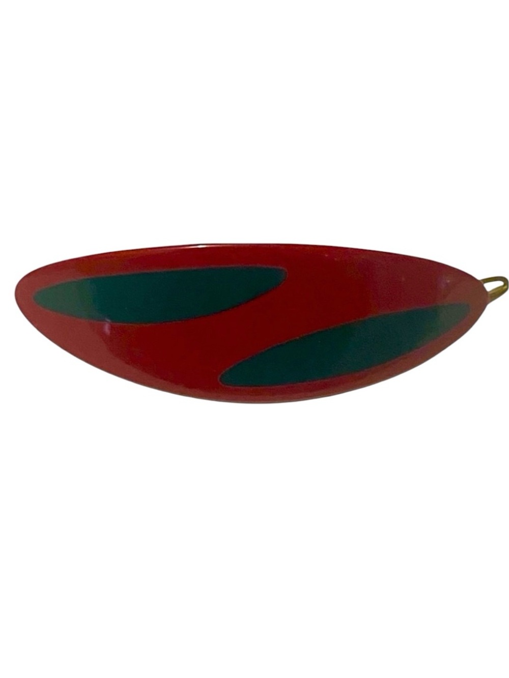 Vintage Burgundy & Black 1960’s French Barrette, Deadstock/Unworn,‎ Mod Style